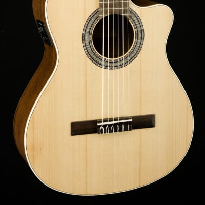 2021 Alhambra 1OP-CW Classical Acoustic-Electric Guitar Natural image 4