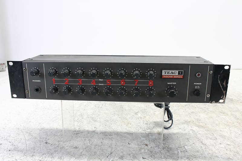 Tascam Teac Model 1 MIxdown Unit 8 Channel Line Mixer – The