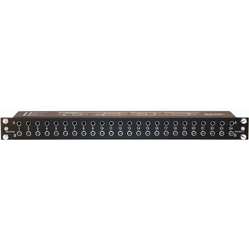 Neutrik/Rean NYS-SPP-L1 48 way 1/4 inch balanced jack patchbay image 1