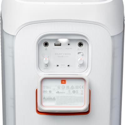 JBL PartyBox Club 120 - Portable party speaker with foldable handle, Powerful Pro Sound, Futuristic lightshow, Up to 12 hours of play time, Splash proof, Dual Mic & Guitar Inputs (White) image 3