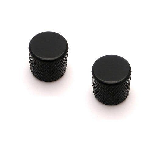 FLAT TOP BARREL KNOB FITS TELE TELECASTER GUITAR BLACK PLATED | Reverb