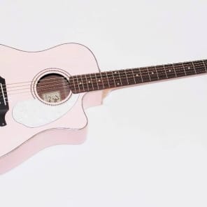 Fender Sonoran SCE Acoustic Electric Guitar Shell Pink Reverb
