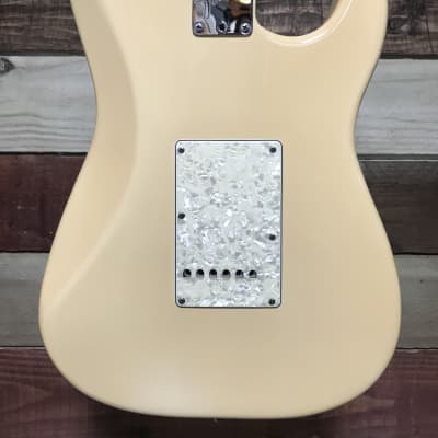 Fender American Standard Stratocaster Left-Handed RW Olympic White 1989 image 4