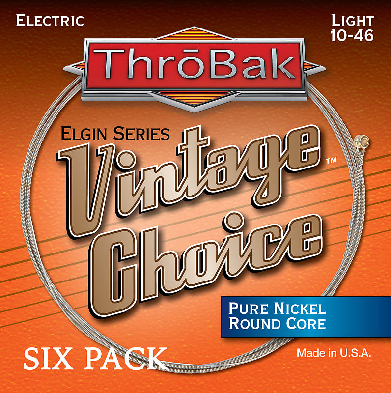 ThroBak Vintage Choice 6 Pack Pure Nickel Round Core Electric