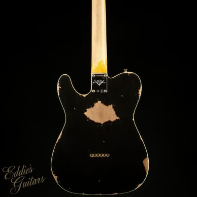 Fender Custom Shop 1960 Telecaster Custom Heavy Relic – Black over Chocolate 3-Color Sunburst image 5