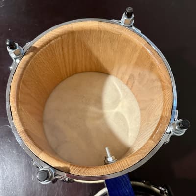 Timba Handmade Oak bongos 1990s - Indigo gloss | Reverb