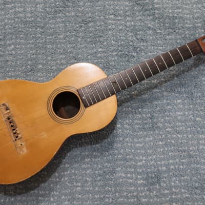 Vintage Antique 1930s C. Bruno Parlor Acoustic Guitar Project Lakeside Regal Washburn Tonk Bros Martin Excellent restoration candidate. All Offers Considered! for sale