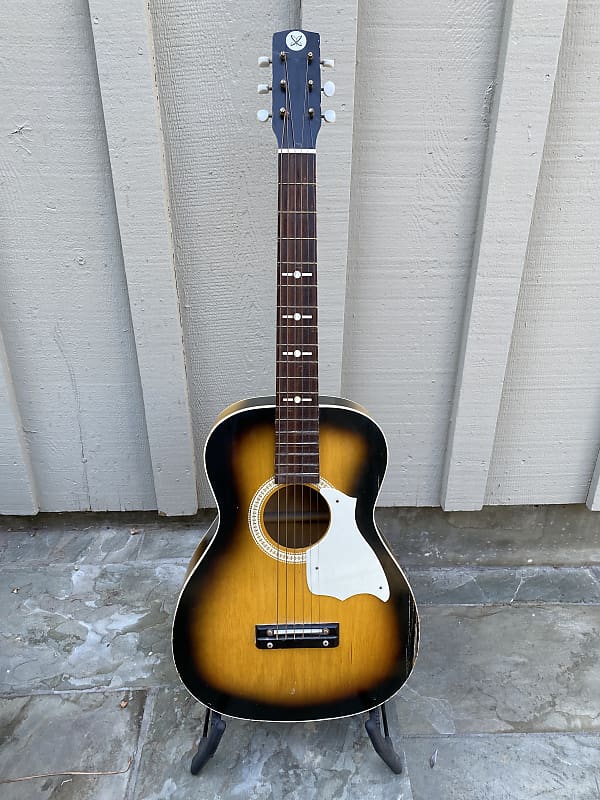 Harmony Silvertone Sears Roebuck Co. by Kay 319 1960s Acoustic Guitar Tobacco Sunburst image 1