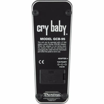 Dunlop GCB95 Original Cry Baby Wah Effects Pedal with Free Clip-On Chromatic Tuner image 10