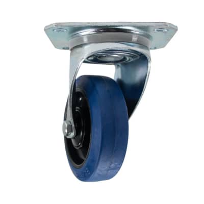 OSP ATA-BLUE-4 Premium 4" Rubber Caster for ATA Cases and Racks ACX image 2