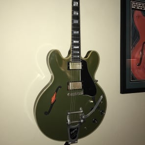 Gibson ES-355 1 of 100 VOS Olive Drab Memphis Custom Shop Historic Reissue Limited Edition 2015 335 image 6