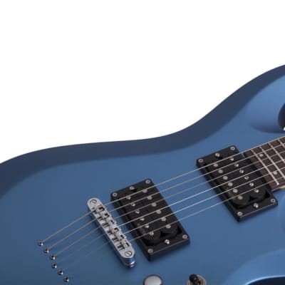 Schecter C-6 Deluxe Electric Guitar, Satin Metallic Light Blue, 431 image 2