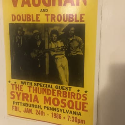 Stevie Ray Vaughn Original poster Syrian Mosque 1986 - Semi gloss image 5