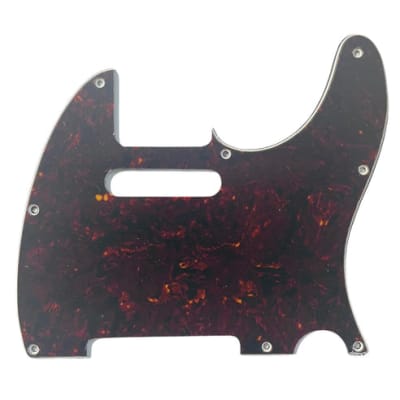 Allparts PG-0562 8-hole Pickguard for Telecaster®, Tortoise 3-ply (T/W/B) .090 for sale