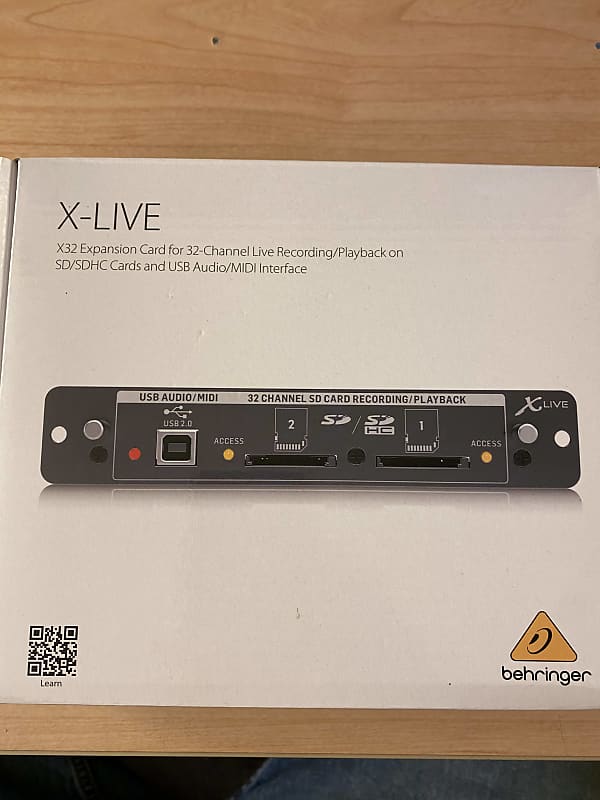 Behringer XLIVE X32 Expansion Card for 32channel SD/SDHC Reverb