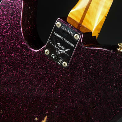 Fender Custom Shop Limited Edition Caballo Tono Ligero Telecaster Relic - Aged Magenta Sparkle image 11