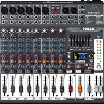 Behringer Xenyx X1222USB Mixer with USB and Effects image 1
