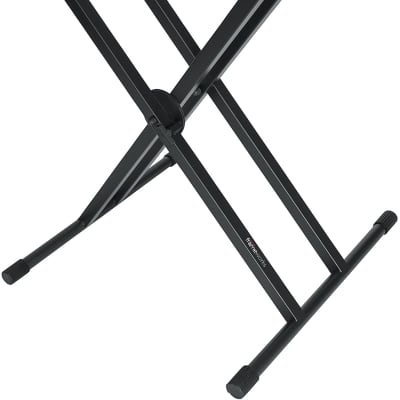 Gator - GFW-KEY-5100X - Deluxe Two Tier X Style Keyboard Stand - Black image 2