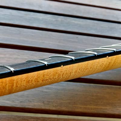 Musikraft Maple/Rosewood Stratocaster Neck Oil Finish 1957 V-Shape, Vintage Compound Radius, SS Frets image 13