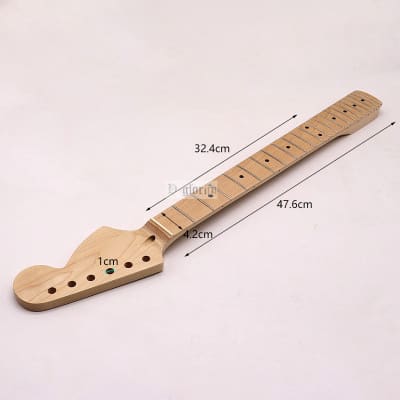 (Shipping From China, DHL 5-7 Days Delivery)  ST6 String 22 Pin Large Head White Canadian Maple Guitar Neck image 2