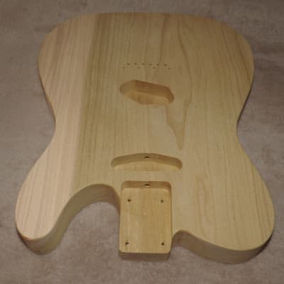 Unfinished Telecaster Body 1 Piece Poplar Standard Pickup Routes Really Light 4 Pounds 5.5 Ounces! image 2