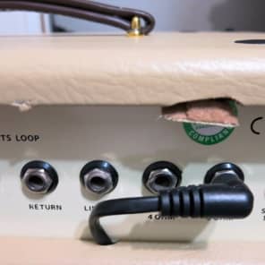 Harley Benton  GA-15 Guitar Amplifier Cream Tolex 10" Speaker 2010  Cream image 2