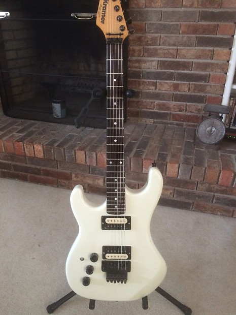 Left handed Kramer Pacer deluxe 1983 Aged White image 1