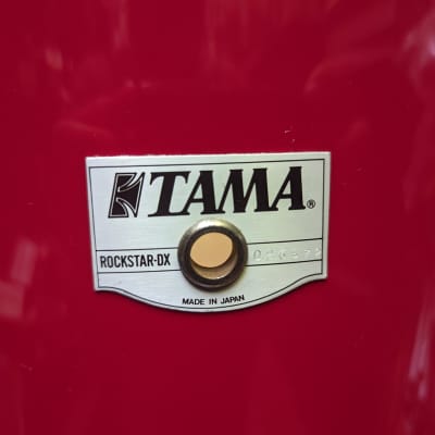 1980s/1990s Tama Made In Japan Rockstar-DX "Hot Red" Wrap 16 x 16" Floor Tom - Looks Really Good - Sounds Great! image 2