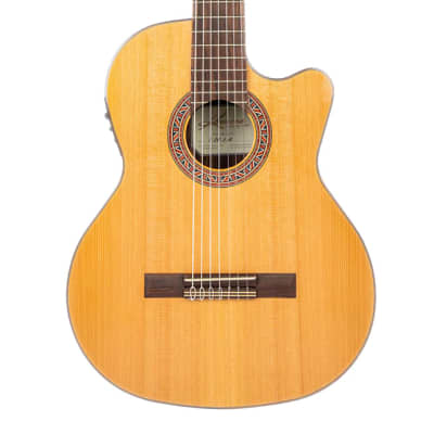 Kremona Performer Series F65CW-7S VE Nylon 7-String Acoustic Electric Guitar with Gig Bag image 1