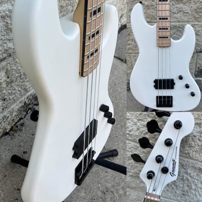 GAMMA Custom Bass Guitar H22-01, Kappa Model, Matte Polar White image 12