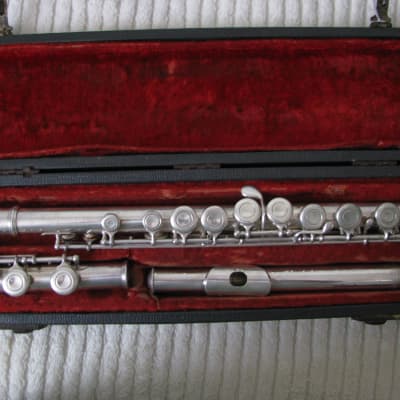 DeFord Flute, Silver plated, Used -looks good, needs work image 9