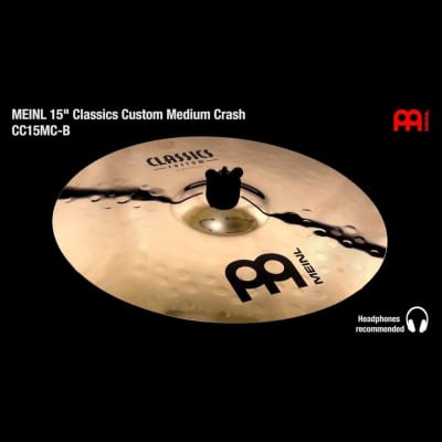 Meinl Classics Custom Medium Crash Cymbal 15 image 2