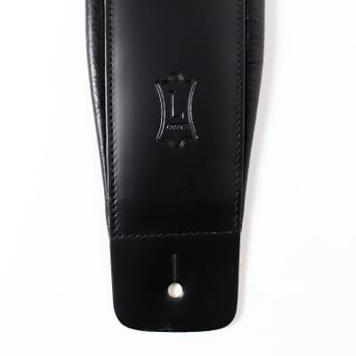 Levy's DM1PD-BLK 3" Padded Leather Guitar Strap in Black image 3