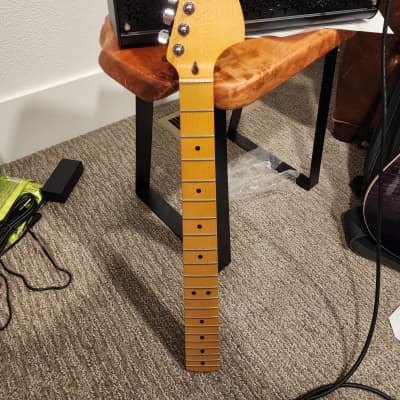 Musikraft Stratocaster Neck - Hipshot Staggered Locking Tuners image 1