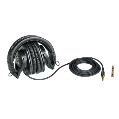 Audio-Technica Pro: ATH-M30X Closed Back Dynamic Headphones - Black image 2