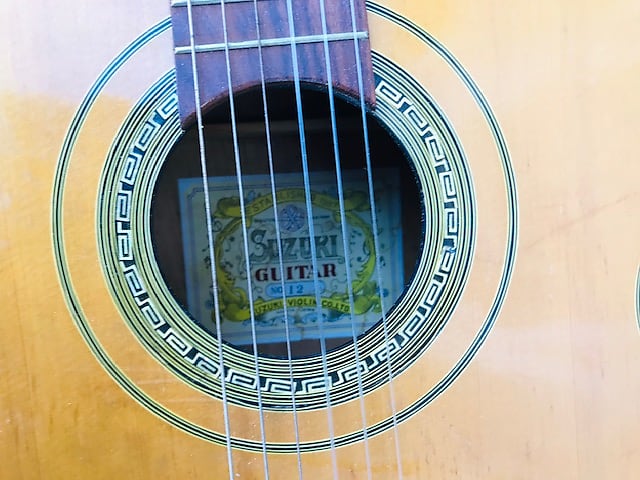 Suzuki No.12 Acoustic Guitar,..Suzuki Violin Co. LTD. Made