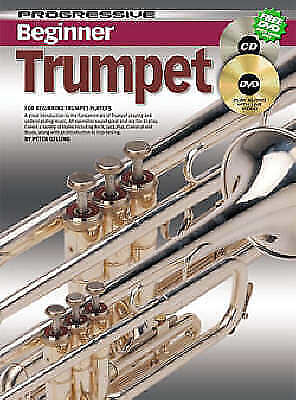 Learn To Play Trumpet - Progressive Beginner Trumpet Tutor Book CD DVD - N8 X- image 1