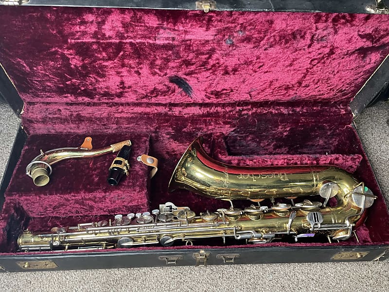 buescher aristocrat tenor saxophone s-40 1950s-1960s - brass - plays well image 1