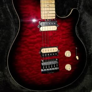 Music Man Axis Supersport 2014 Burgundy Wine Quilt Top image 1