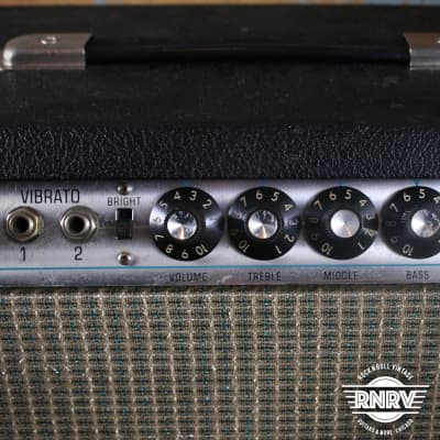Fender Twin Reverb 2-Channel 100-Watt 2x12" Guitar Combo 1970 - 1971 - Silverface image 4