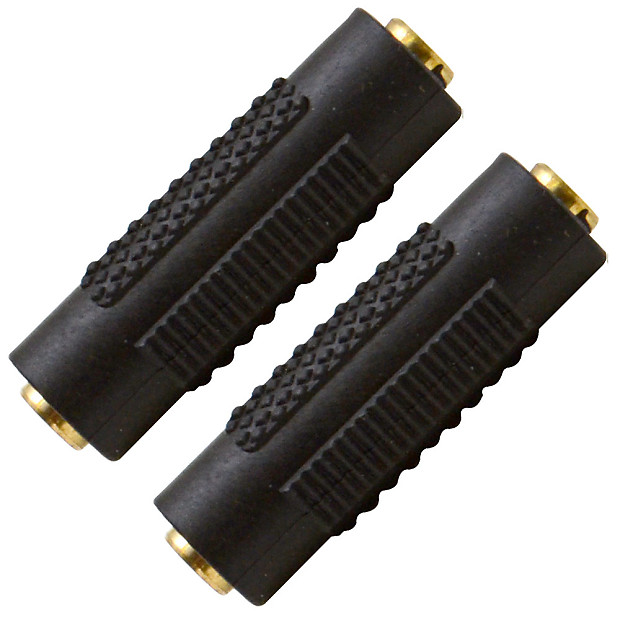 Seismic Audio SAPT124-2PACK 1/8" Female to 1/8" Female Cable Coupler Adapters (Pair) image 1