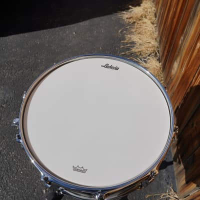 Ludwig USA Classic Series - 2024 LTD White Abalone wrap - 6.5 x 14"  Maple Snare Drum (2024) image 6