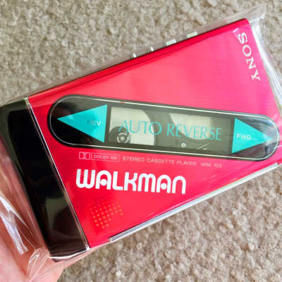 Sony WM 102 Walkman Cassette Player, Super Rare Red !! Working