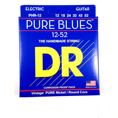 DR Guitar Strings Electric Pure Blues Vintage Pure Nickel  12-52 image 1