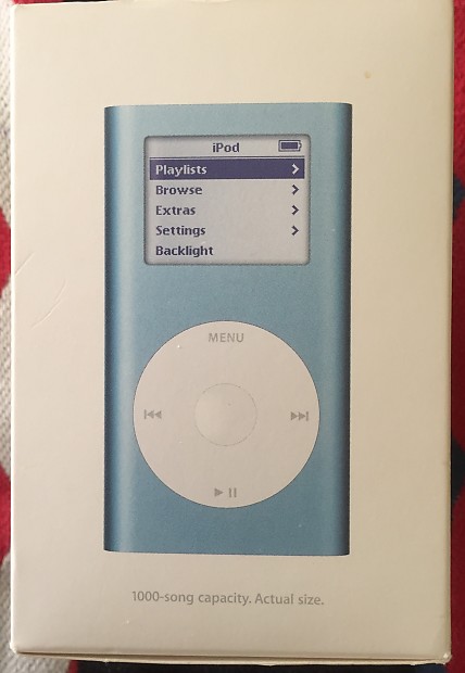 Apple iPod mini first generation. In box like n 2004 Blue