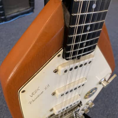 Vox Phantom XII vintage electric 12 string guitar Mid 1960s Brown image 11