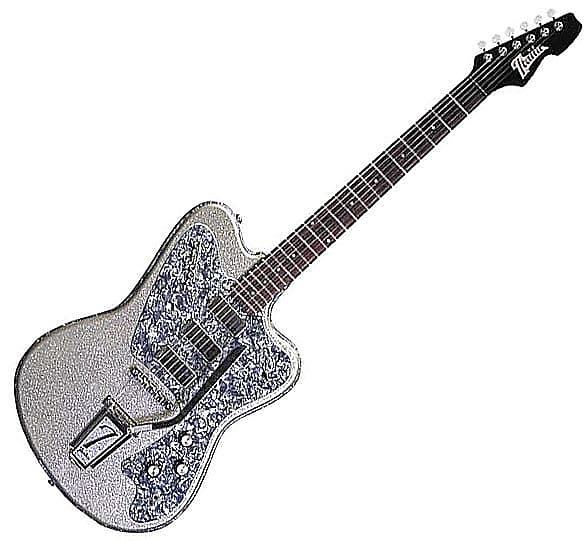Italia Modena Classic Electric Guitar - Silver image 1
