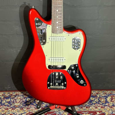 + Video Fender 1965 Candy Apple Red Matching Headstock With Neck Binding Guitarsmith Custom Guitar image 2