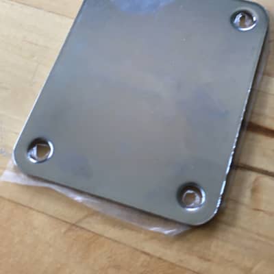 Vintage Fender Squier Neck Plate Chrome Plating Original Natural Light Relic NOS image 7