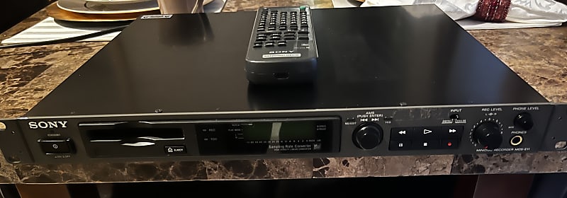 Sony MDS-E11 Professional Minidisc. Recorder 2000's - Black | Reverb